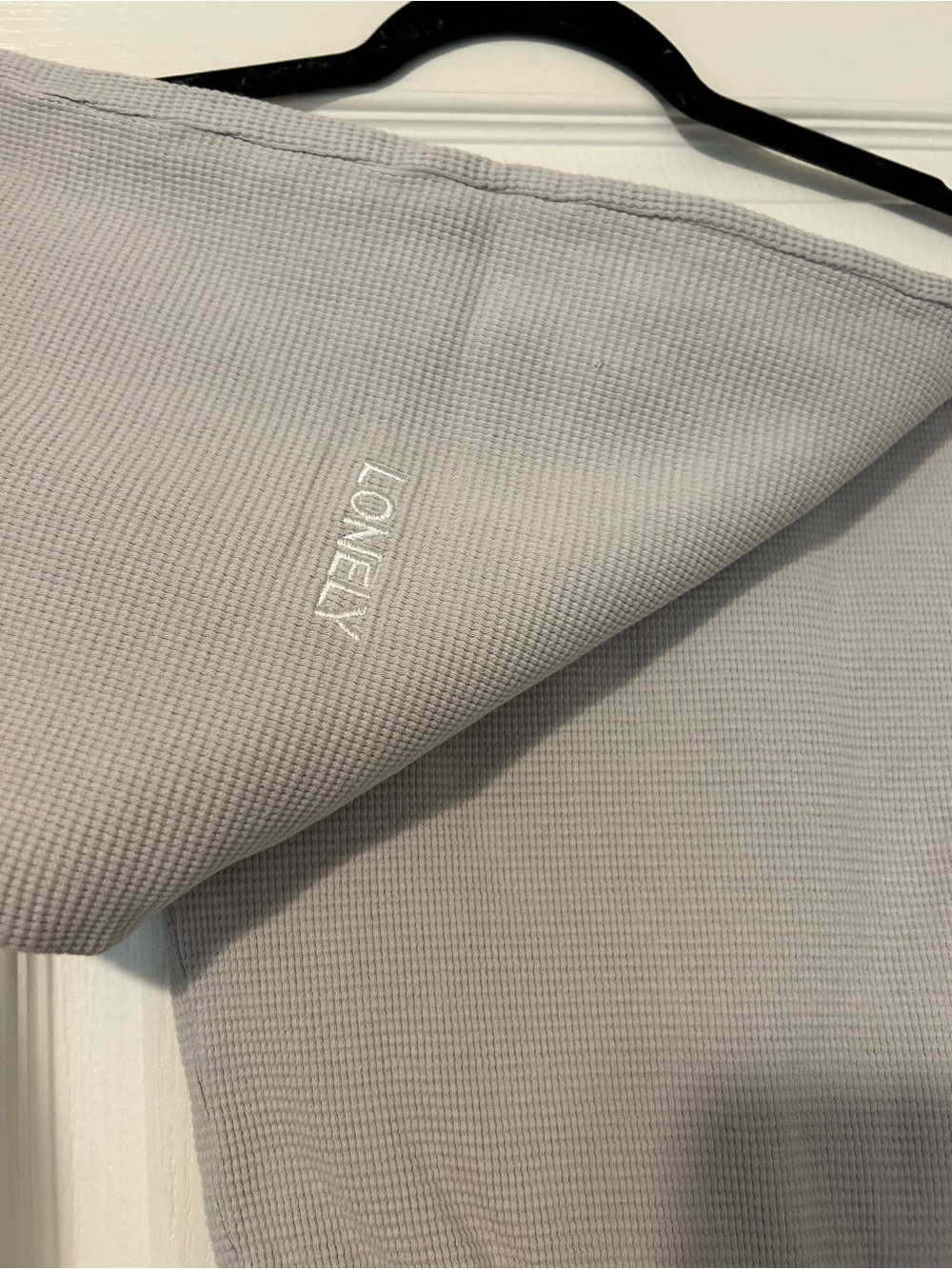 LONELY GHOST Dailys Waffle Knit Joggers - Light Gray
